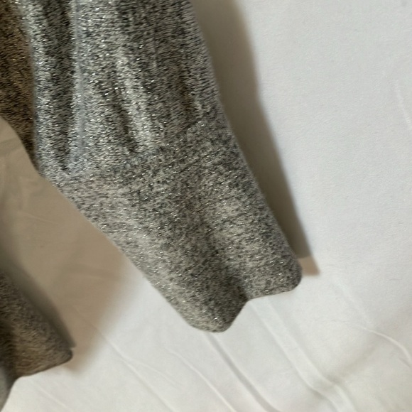 White House Black Market: Silver/Metallic Open Cardigan Sweater- L - Picture 9 of 16